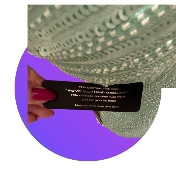 Bebe Brand New Hand-embellished Gorgeous Gown Dress Size Small - Picture 3 of 7